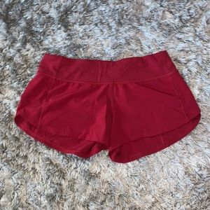 Red Lululemon Shorts